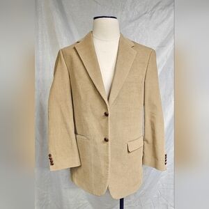 Lauren Ralph Lauren Mens Corduroy Vintage Tan Blazer Sport Coat Jacket 40 Long